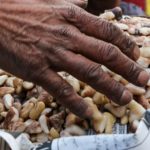 Gaer Gojji: Street-vendor, selling peeled water chest nuts.