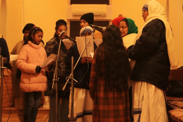 Choristers: Singing their prayers in order to worship.