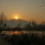 The famous floating market of Kashmir witnessing frosty sunrise.