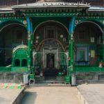 Front of the Khanqah-E-Maula, clearly depicting the old architecture and art of Kashmir.