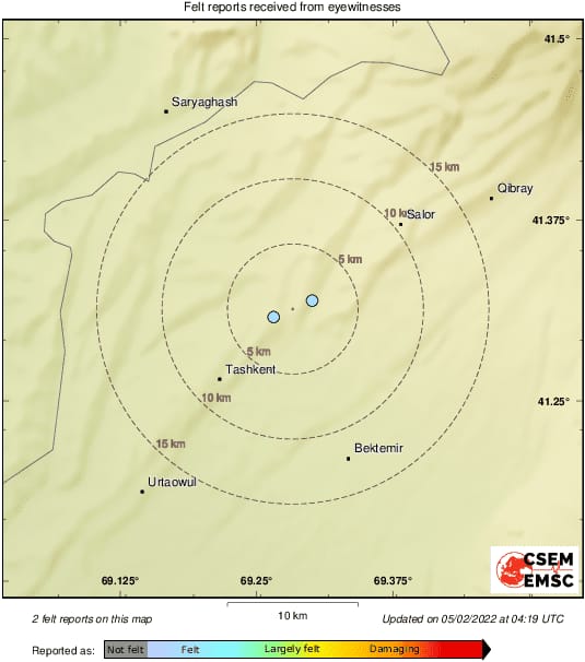 5.7 Magnitude Quake Jolts Valley