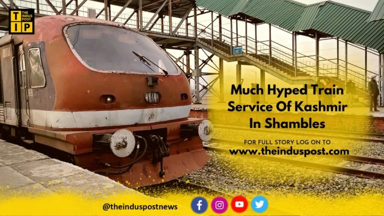 Much Hyped Train Service Of Kashmir In Shambles