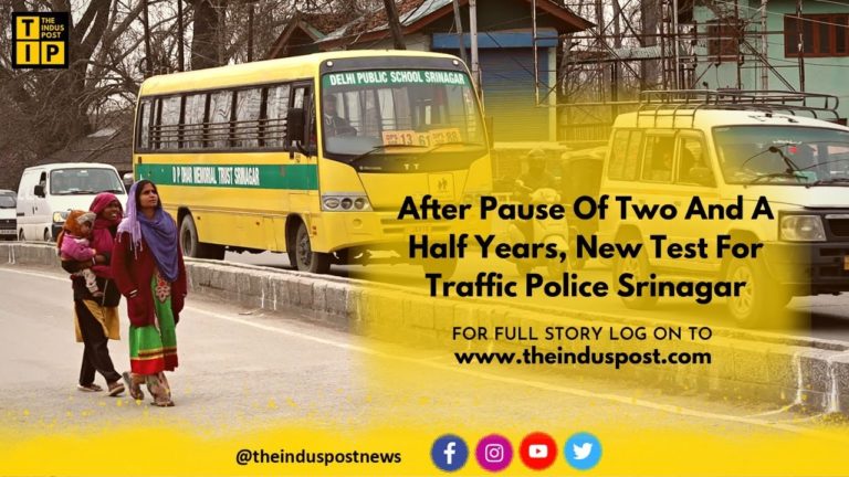 After Pause Of Two And A Half Years, New Test For Traffic Police Srinagar