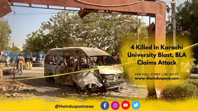 4 Killed In Karachi University Blast, BLA Claims Attack