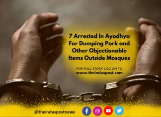 7 Arrested In Ayodhya For Dumping Pork and Other Objectionable Items Outside Mosques
