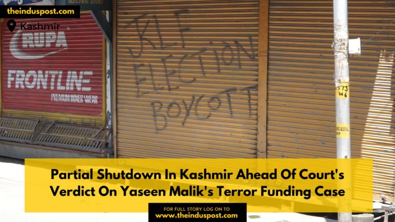 Partial Shutdown In Kashmir Ahead Of Court’s Verdict On Yaseen Malik’s Terror Funding Case