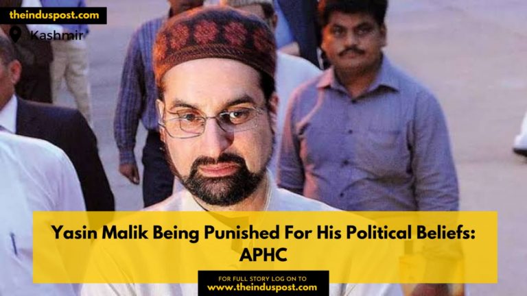 Yasin Malik Being Punished For His Political Beliefs: APHC