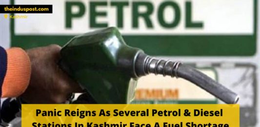 Panic Reigns As Several Petrol & Diesel Stations In Kashmir Face A Fuel Shortage