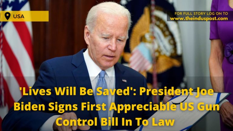 ‘Lives Will Be Saved’: President Joe Biden Signs First Appreciable US Gun Control Bill In To Law