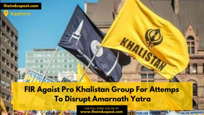 FIR Against Pro Khalistan Group For Alleged Attempts To Disrupt Amarnath Yatra