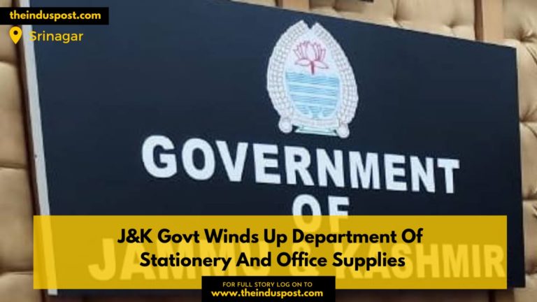 J&K Govt Winds Up Department Of Stationery And Office Supplies