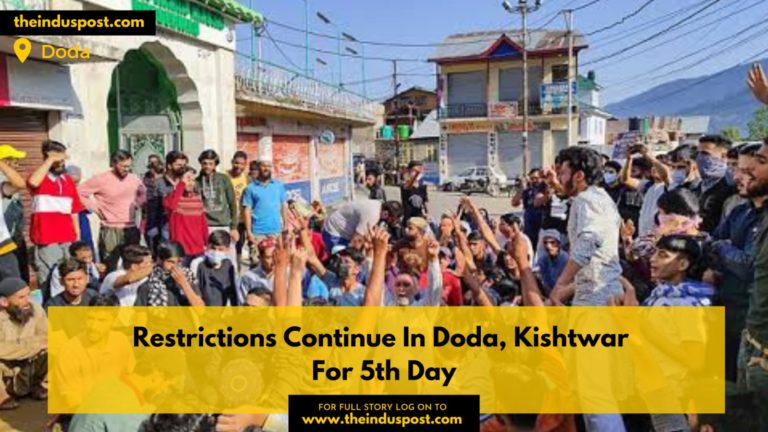 Restrictions Continue In Doda, Kishtwar For 5th Day