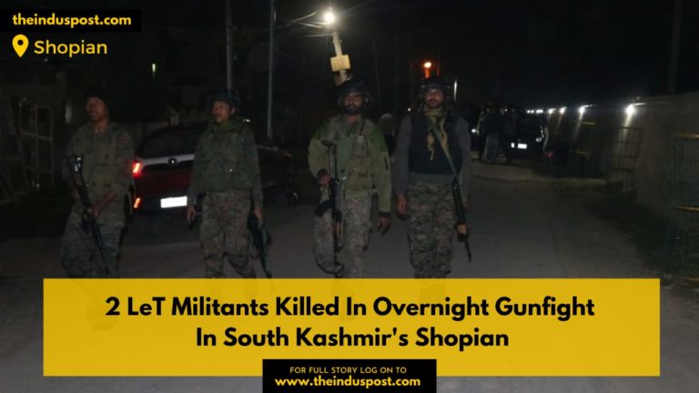 2 LeT Militants Killed In Overnight Gunfight In South Kashmir’s Shopian