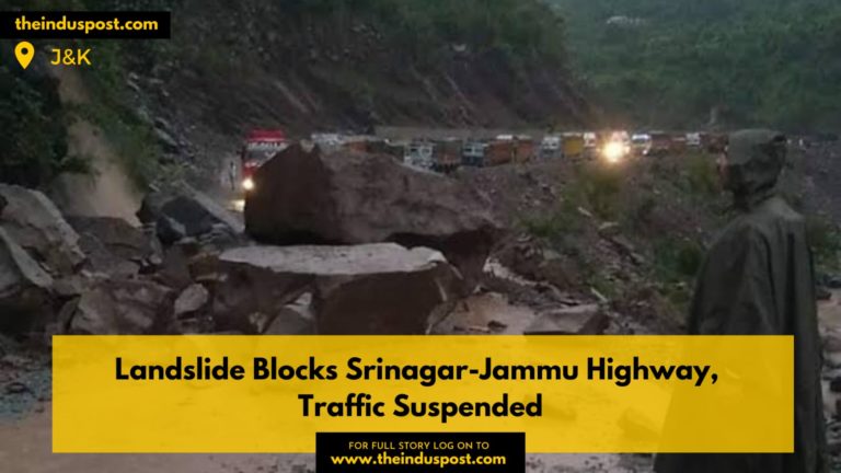 Landslide Blocks Srinagar-Jammu Highway; Traffic Suspended