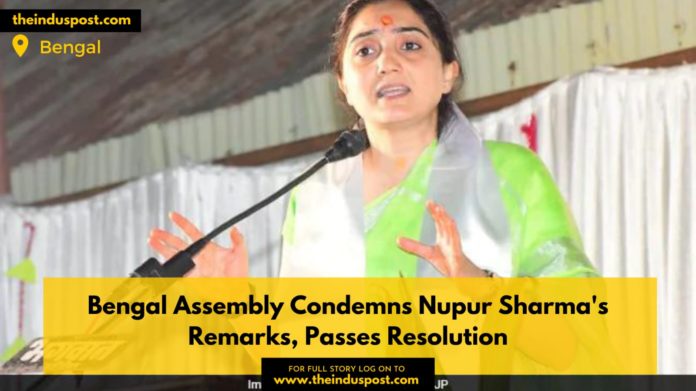 Bengal Assembly Condemns Nupur Sharma's Remarks, Passes Resolution