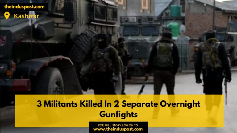 3 Militants Killed In 2 Separate Overnight Gunfights