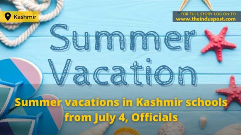 Summer vacations in Kashmir schools from July 4, Officials