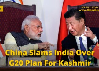 China Slams India Over G20 Plan For Kashmir China Slams India Over G20 Plan For Kashmir