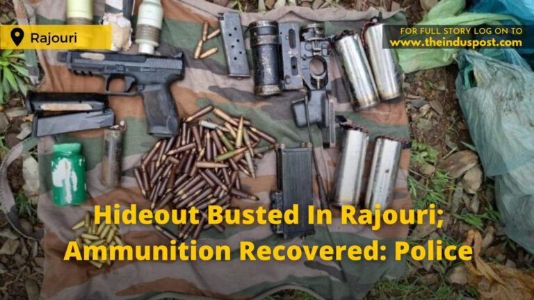 Hideout Busted In Rajouri; Ammunition Recovered: Police