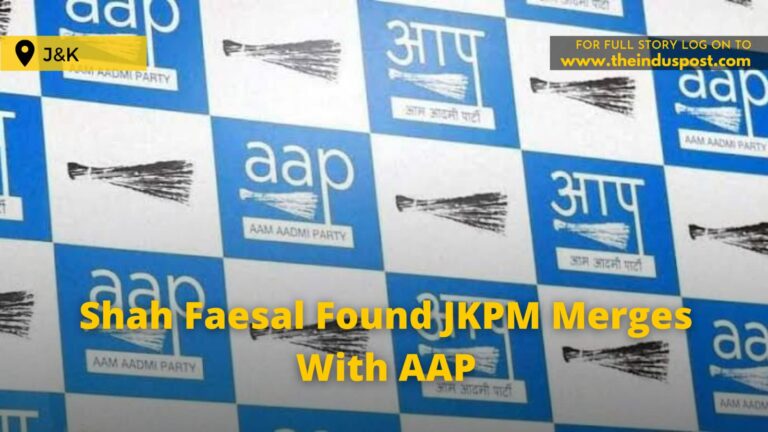 Shah Faesal Found JKPM Merges With AAP