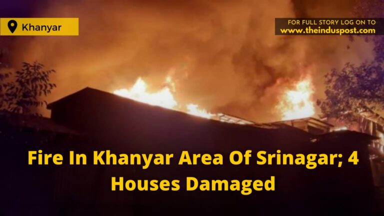 Fire In Khanyar Area Of Srinagar; 4 Houses Damaged