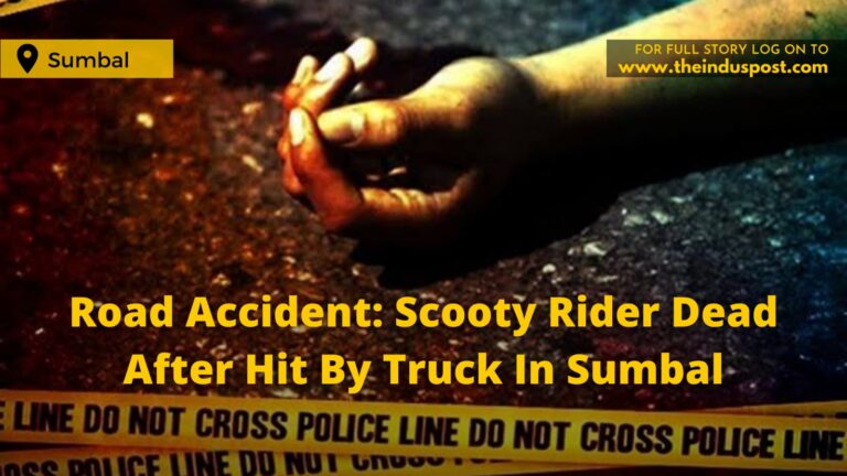 Road Accident: Scooty Rider Dead After Hit By Truck In Sumbal