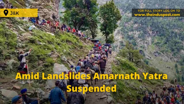 Amid Landslides Amarnath Yatra Suspended