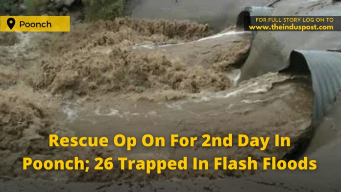 Rescue Op On For 2nd Day In Poonch; 26 Trapped In Flash Floods