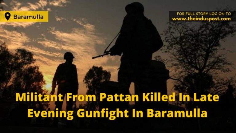 Militant From Pattan Killed In Late Evening Gunfight In Baramulla
