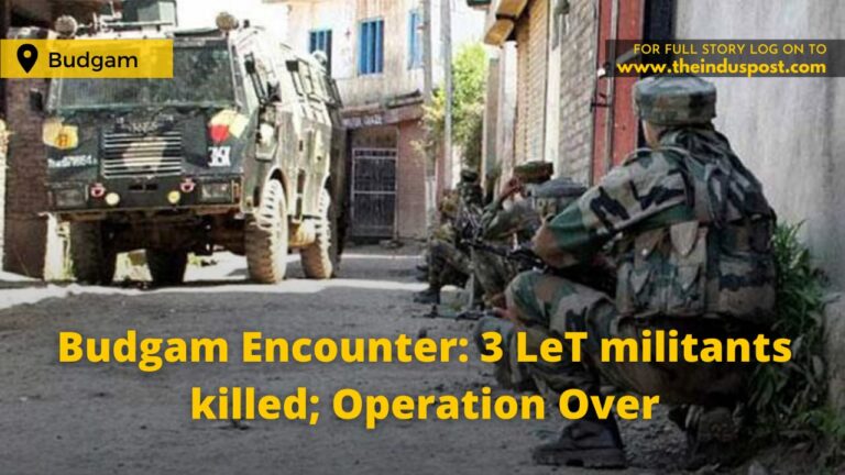 Budgam Encounter: 3 LeT militants killed; Operation Over