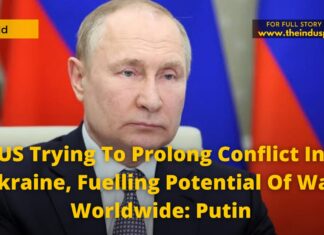 US Trying To Prolong Conflict In Ukraine, Fueling Potential Of War Worldwide: Vladimir Putin US Trying To Prolong Conflict In Ukraine, Fueling Potential Of War Worldwide: Vladimir Putin