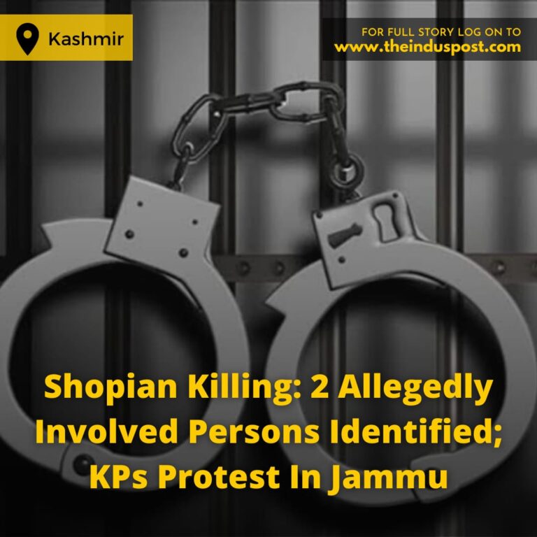 Shopian Killing: 2 Allegedly Involved Persons Identified; KPs Protest In Jammu