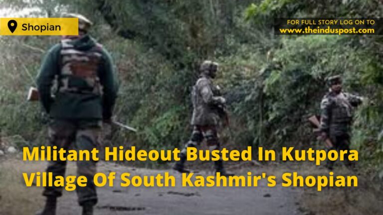 Militant Hideout Busted In Kutpora Village Of South Kashmir’s Shopian