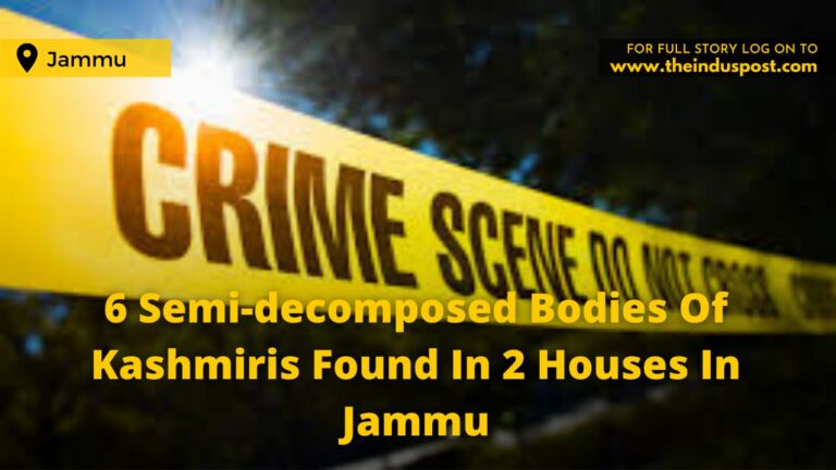 6 Semi-decomposed Bodies Of Kashmiris Found In 2 Houses In Jammu