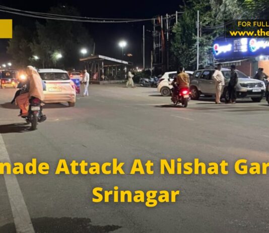 Grenade Attack At Nishat Garden Srinagar