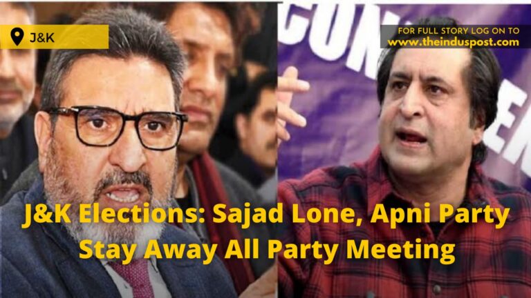 J&K Elections: Sajad Lone, Apni Party Stay Away All Party Meeting