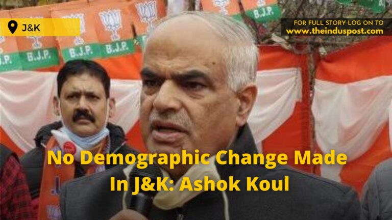 No Demographic Change Made In J&K: Ashok Koul