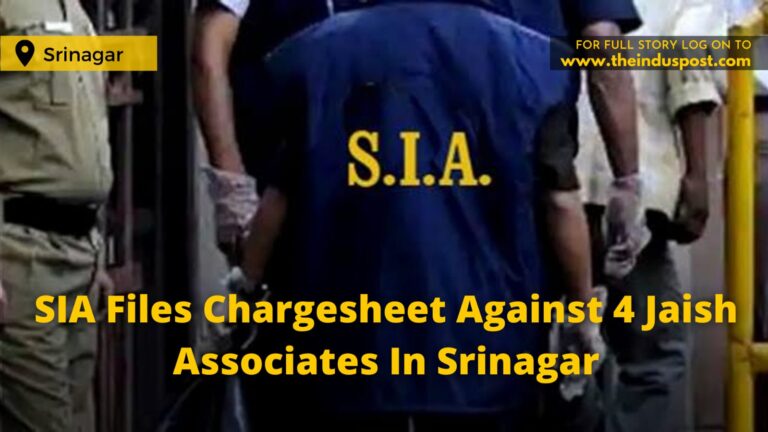 SIA Files Charge Sheet Against 4 Jaish Associates In Srinagar