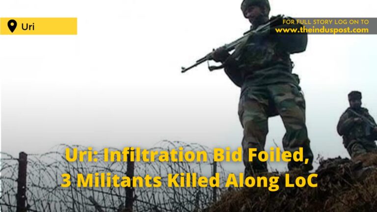 Uri: Infiltration Bid Foiled, 3 Militants Killed Along LoC