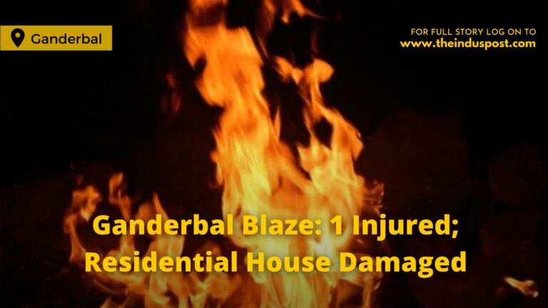 Ganderbal Blaze: 1 Injured; Residential House Damaged