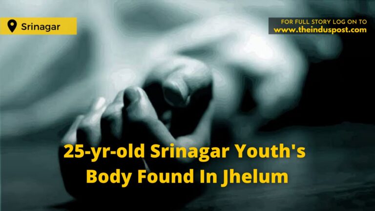 25-yr-old Srinagar Youth’s Body Found In Jhelum