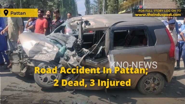Road Accident In Pattan; 2 Dead, 3 Injured