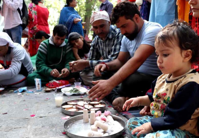 Protest In Jammu For Relocation Of Kashmiri Pandits From Valley