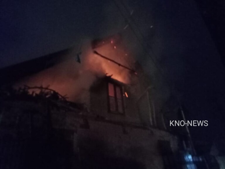 House Partially Damaged In Over Night Blaze In Ganderbal