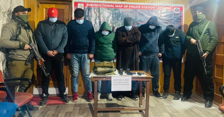 6 Member Extortion Gang Arrested In Srinagar: Police