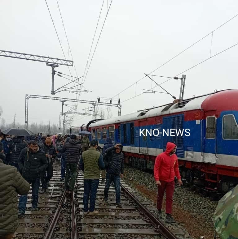 Train Derails In Budgam’s Mazhoma, No Casualties Reported