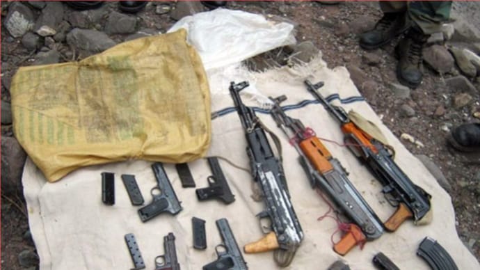 Old Dump Of Arms Recovered In Handwara Village: Police