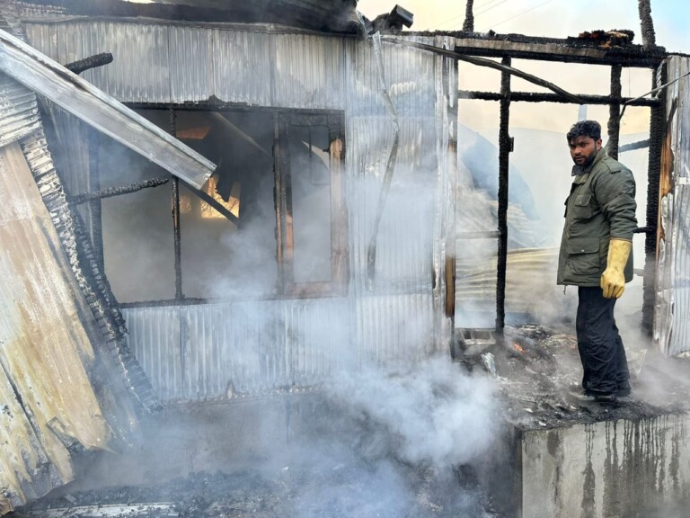 Residential House Gutted In Baramulla Blaze