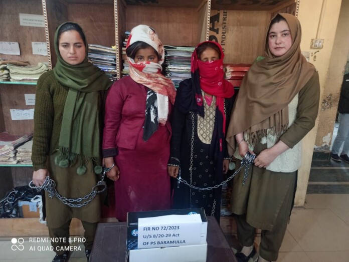2 Women Drug Peddlers Arrested In Baramulla