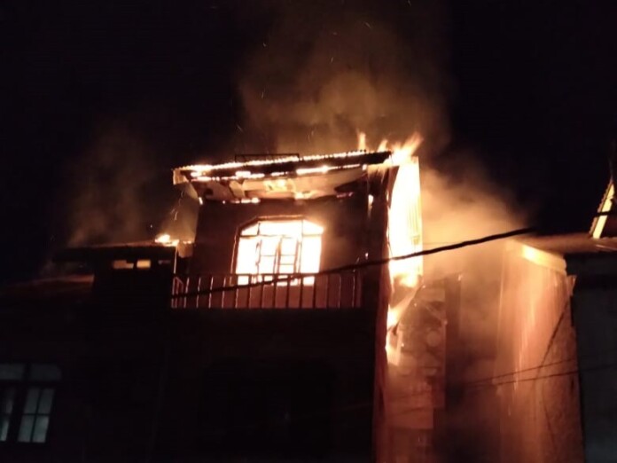 House Gutted In  Sopore Midnight Blaze